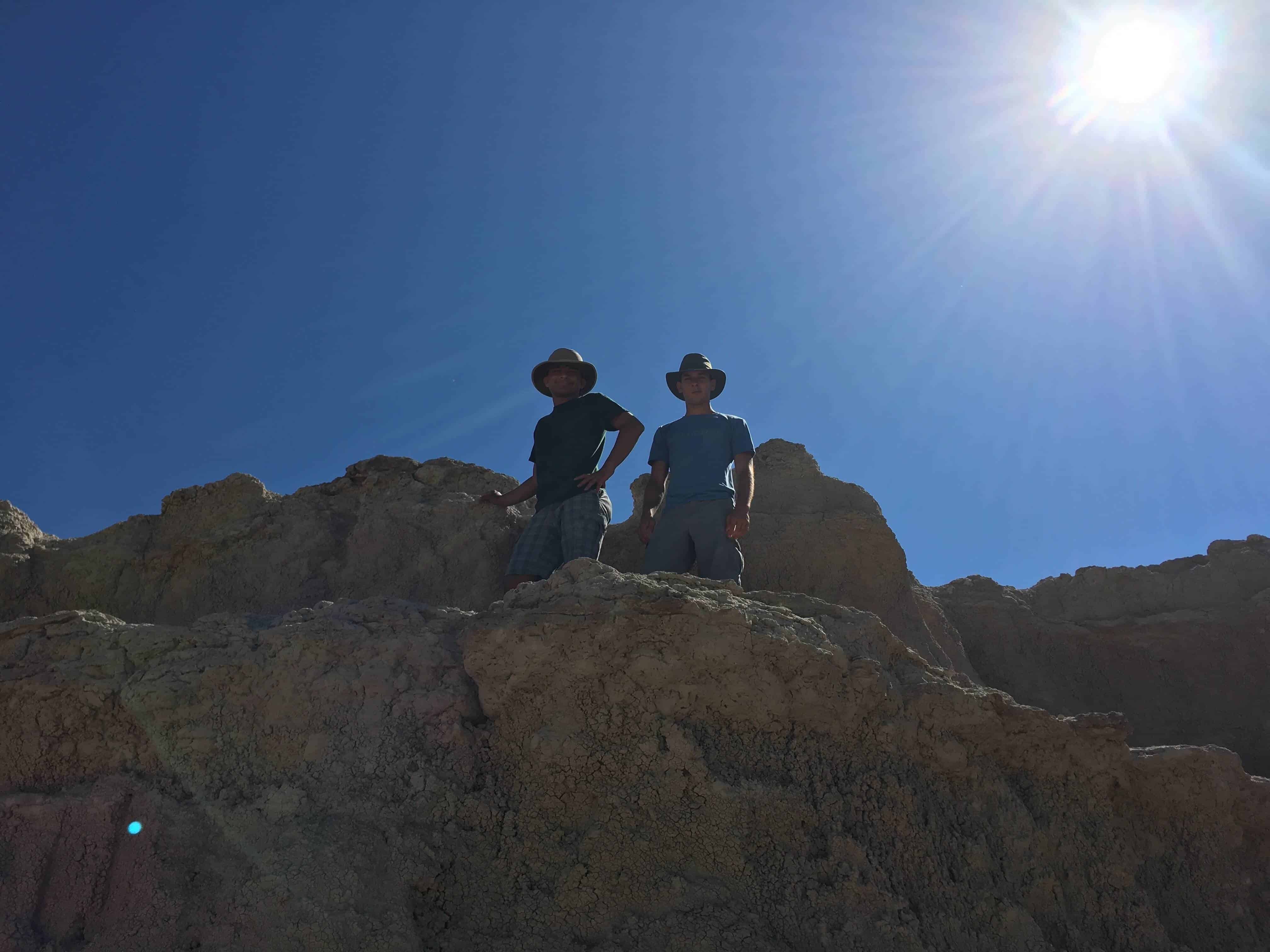 teenagers search Badlands of South Dakota